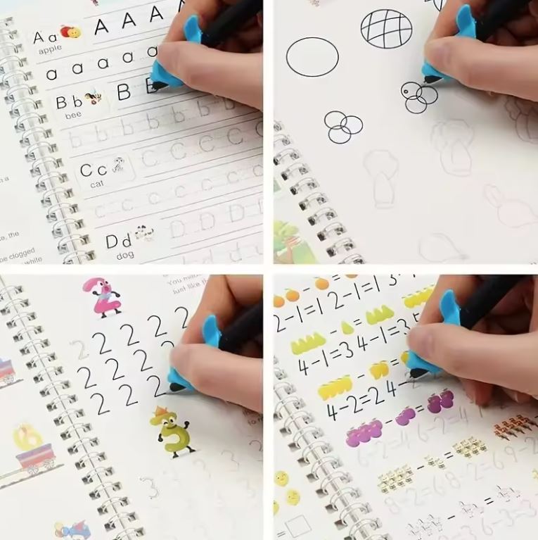 Caligrafix - Super Kit 4 Libros de Caligrafía Reutilizables - [PROMOCIÓN DISPONIBLE SOLO HOY]