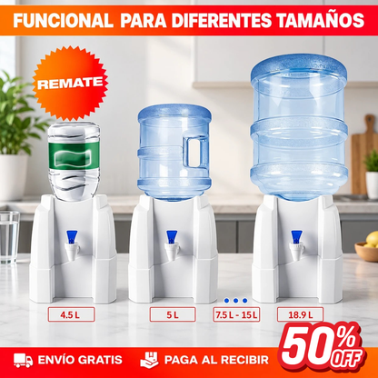 Base Dispensador de Agua con Grifo - Sirve sin Alzar Peso